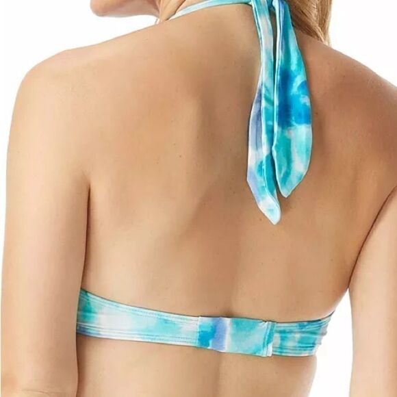 - COCO REEF Contours Cameo Printed Bra-Sized Halter Bikini Top 8/ 32C New… - Picture 8 of 11
